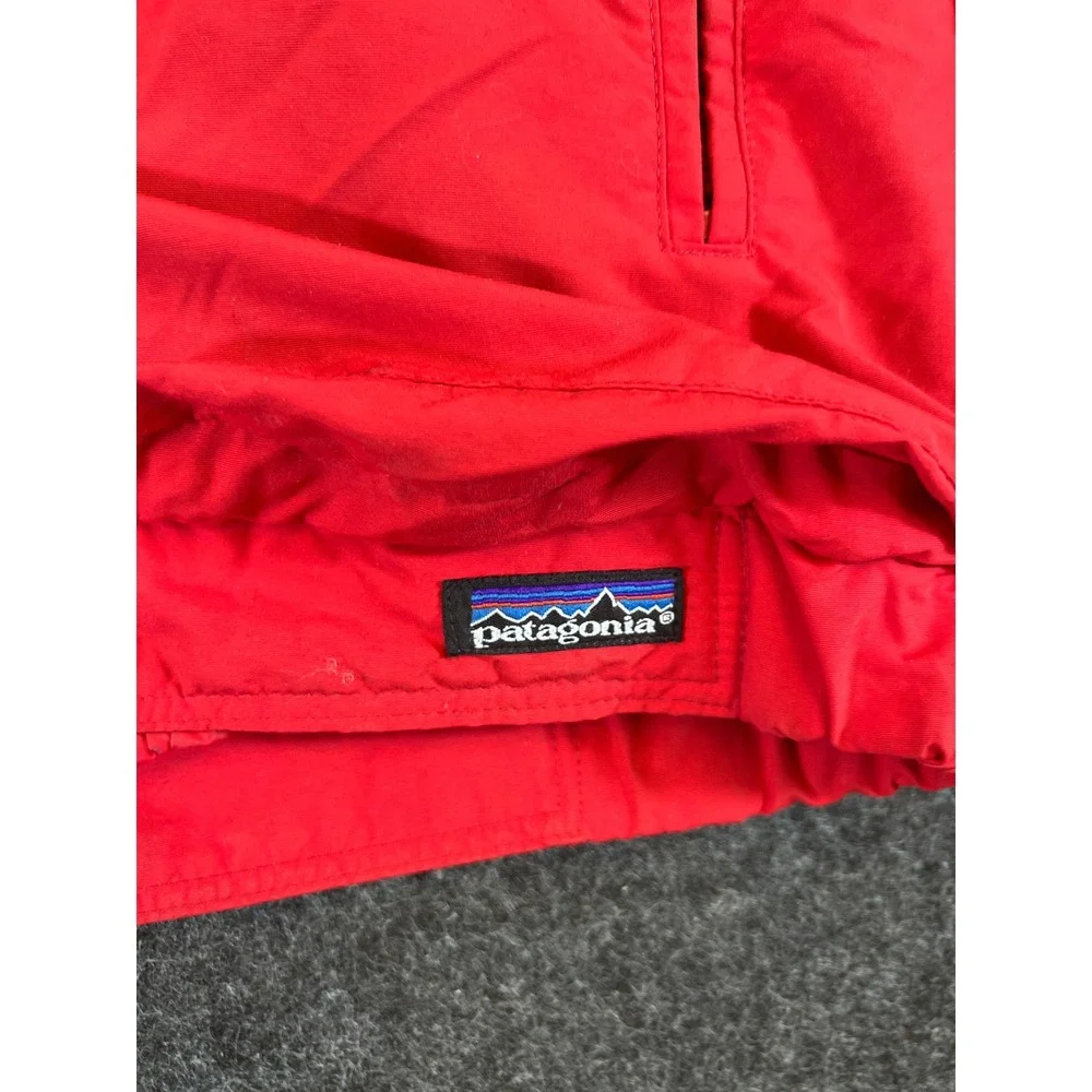 Vintage 90s Patagonia Shelled Synchilla Jacket Youth 14 Red Blue Fleece USA